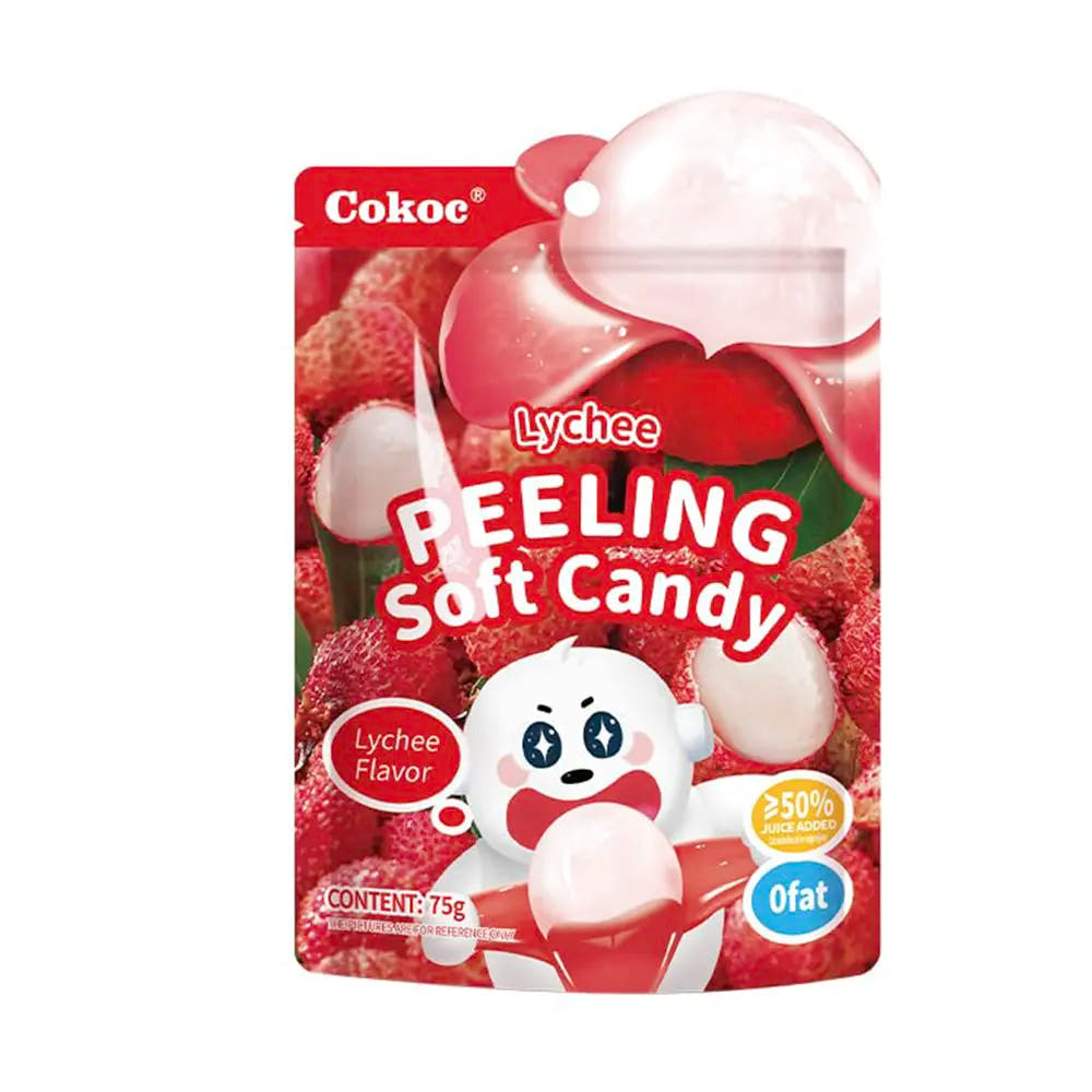 Cokoc | Caramelle Morbide Pelabili 75g – Gusto Litchi