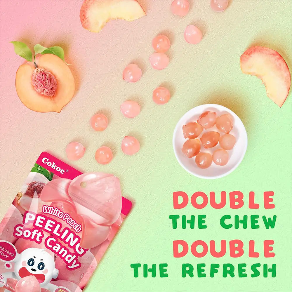 Cokoc | Caramelle Morbide Pelabili 75g – Gusto Fragola