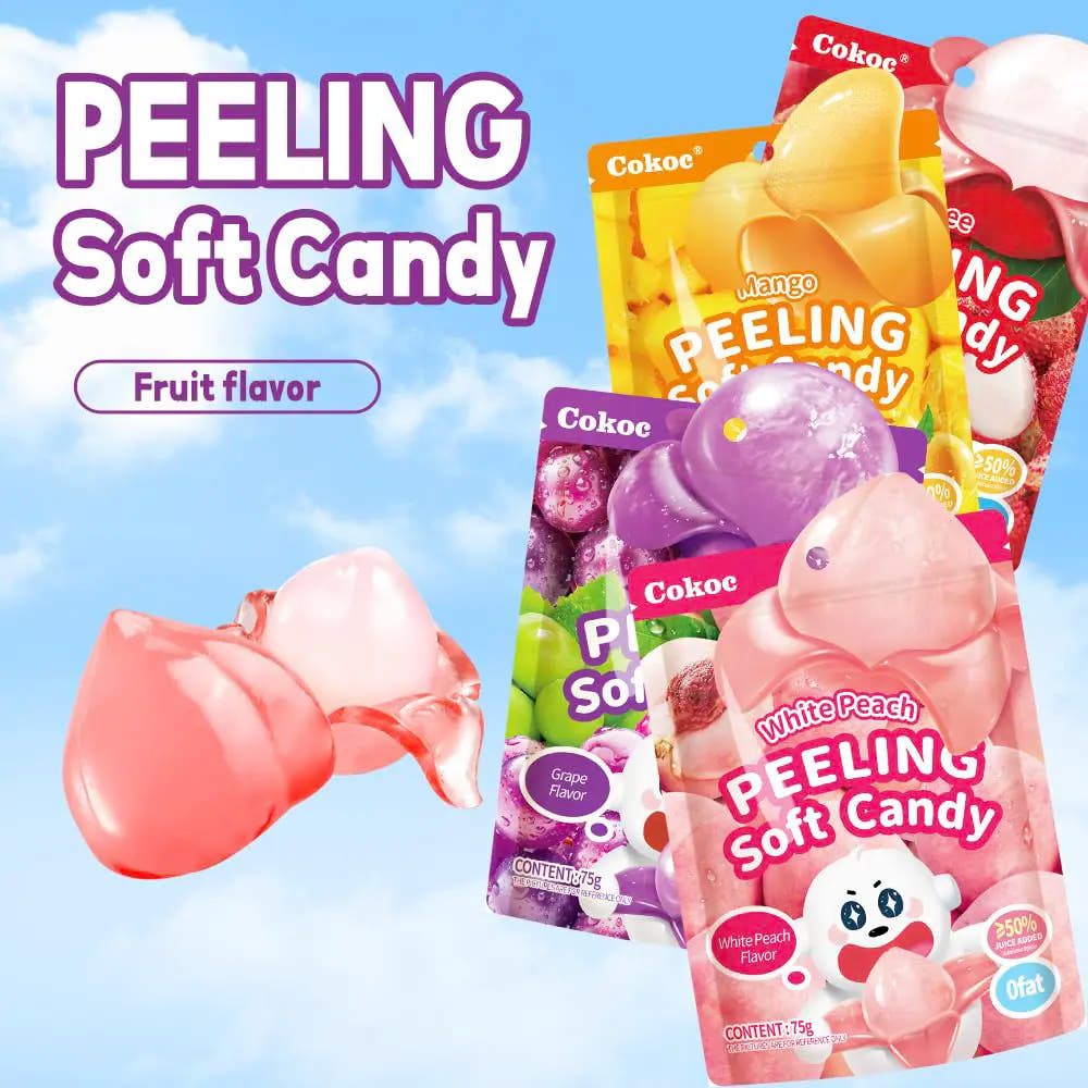 Cokoc | Caramelle Morbide Pelabili 75g – Gusto Fragola