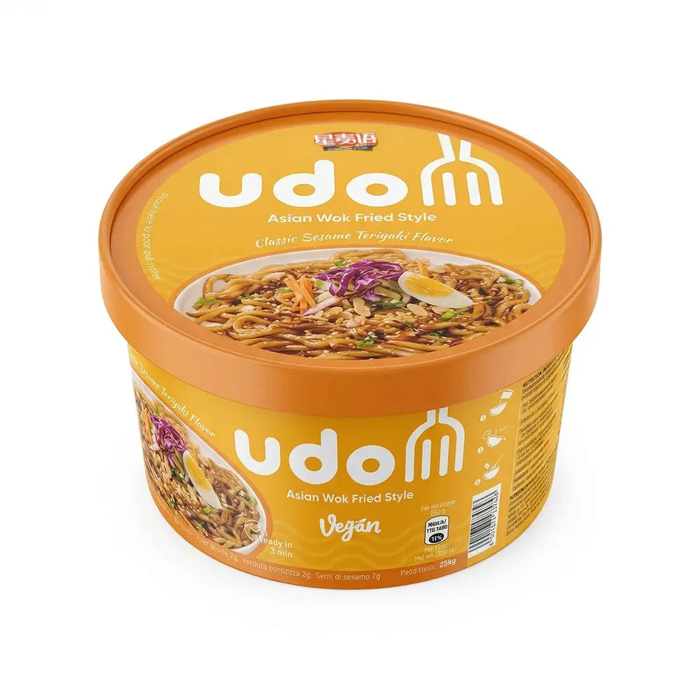 Udon Asian Wok Fried Style 256g - Gusto Teriyaki al Sesamo