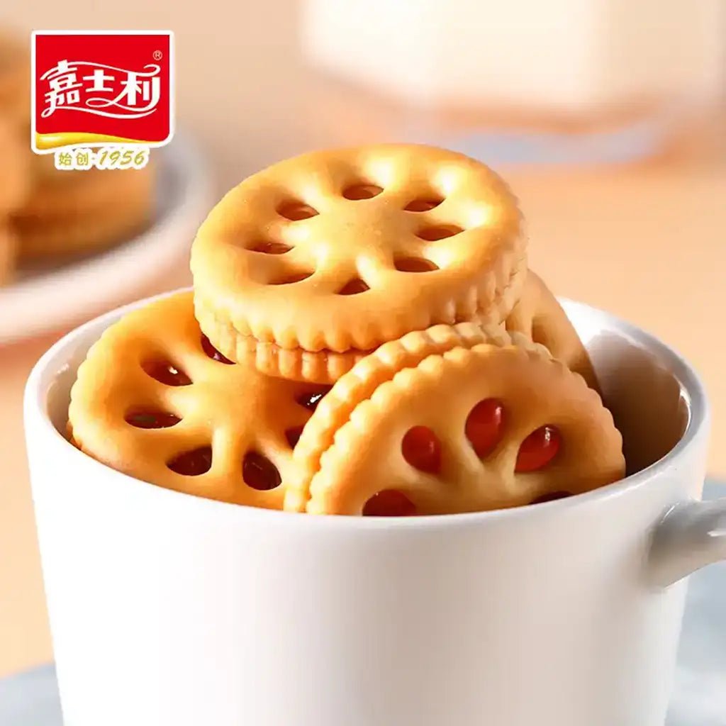 Biscotti Ripieni di Marmellata alla Fragola 93g - Trovasia - S1000703