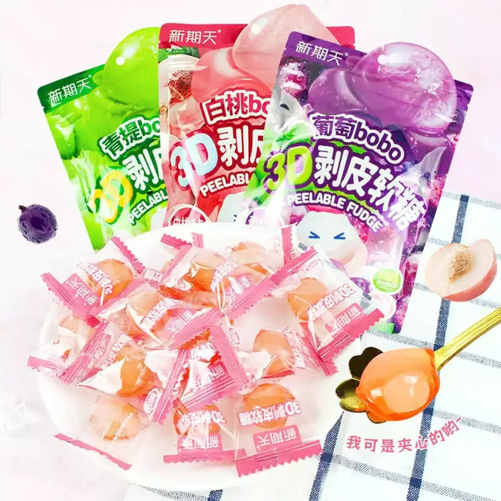 Caramelle 3D Pelabili 75g – Gusto Uva Viola - Trovasia - S04001 - 04