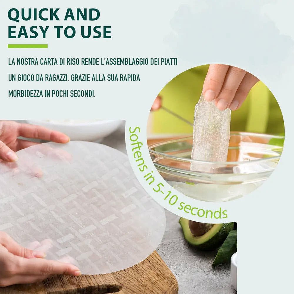 Carta di Riso Vietnamita 22cm 400g - Trovasia - A09007 - 01