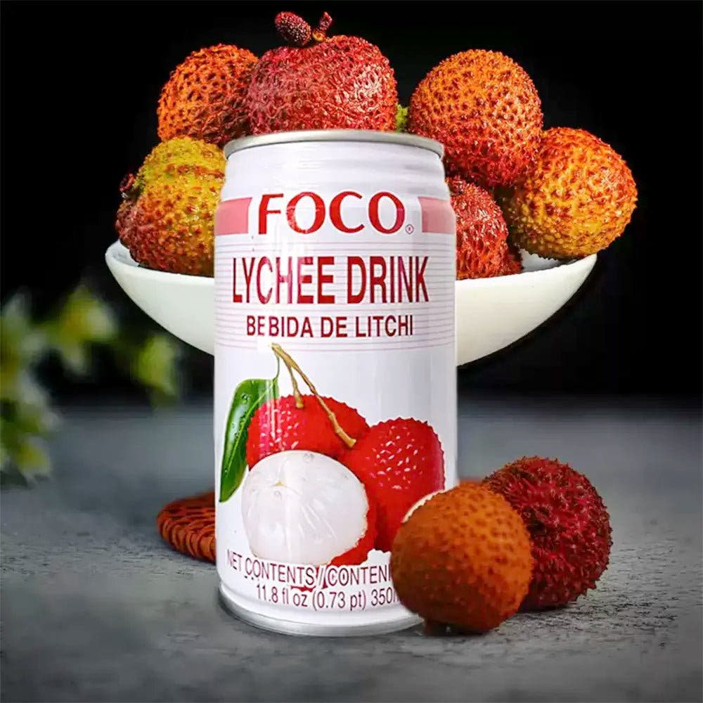 FOCO | Bevanda al Litchi Thailandese 350ml - Trovasia - B03010 - 01
