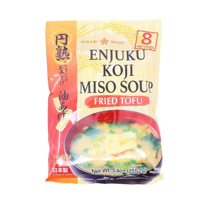 Hikari Miso | Zuppa di Miso Istantanea Enjuku Koji – con Tofu Fritto (8 porzioni) - Trovasia - I10001 - 02