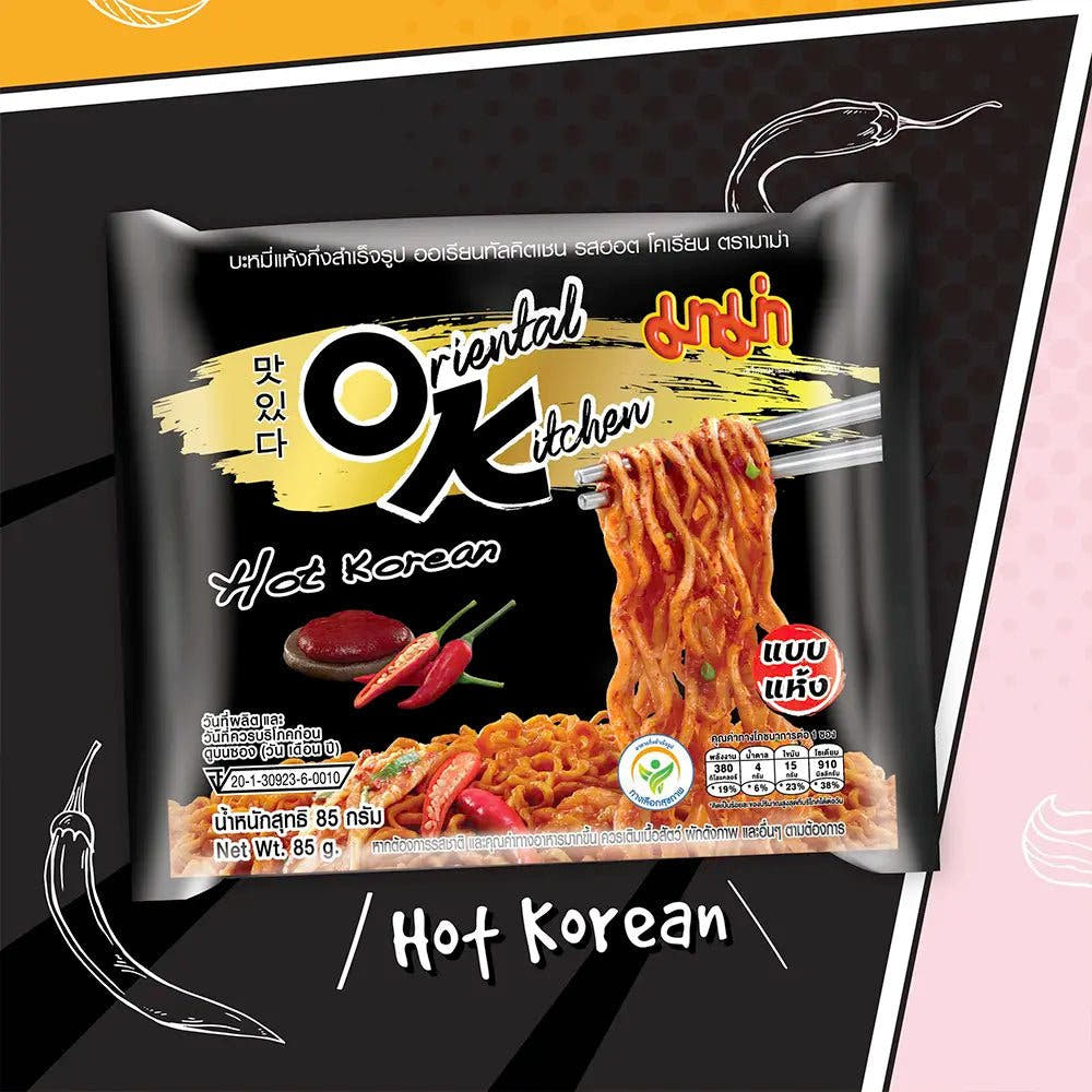Mama OK Series Instant Noodles - Gusto Piccante Coreano - Trovasia - I01032 - 02