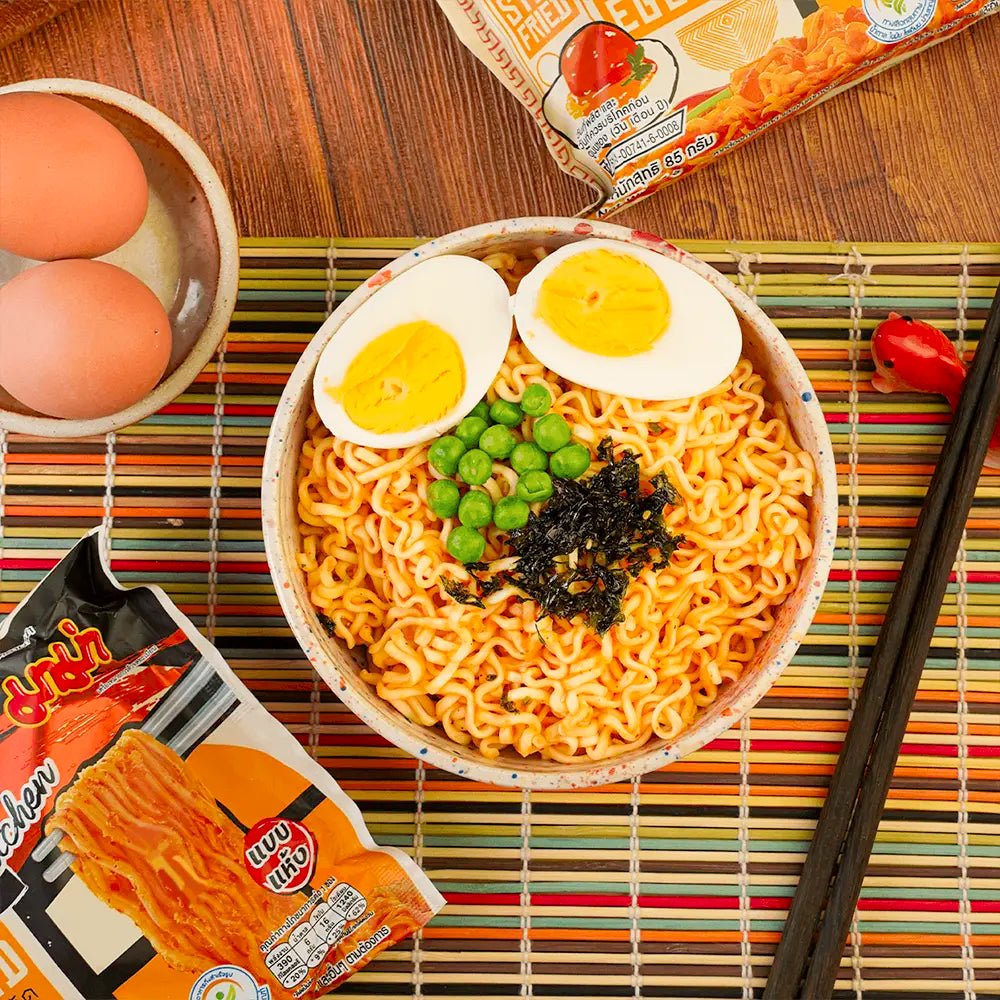 Mama OK Series Instant Noodles - Gusto Tuorlo Salato - Trovasia - I01032 - 03