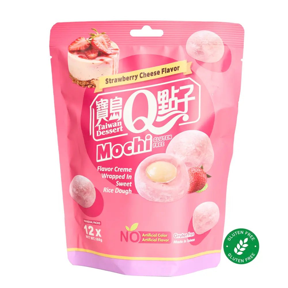 Mochi con Ripieno di Crema 180g – Gusto Fragola - Trovasia - S02034 - 03