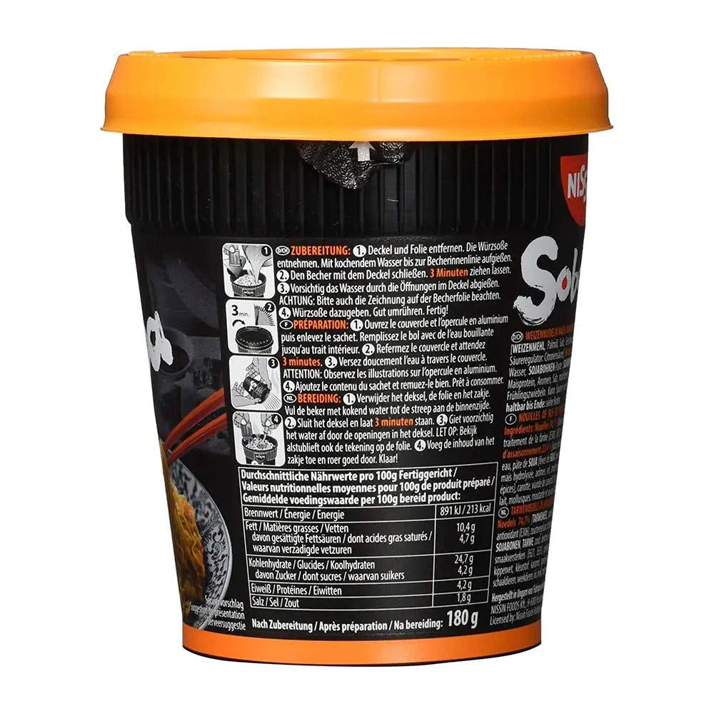 Nissin | Stir - Fry Soba Istantanei Cup 87g - Gusto Anatra alla Pechinese - Trovasia - I02001 - 0602