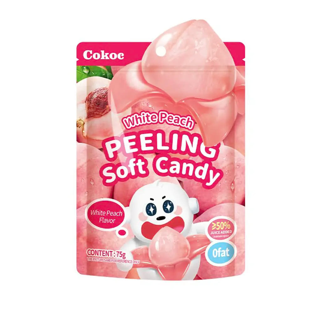 Cokoc | Caramelle Morbide Pelabili 75g – Gusto Pesca