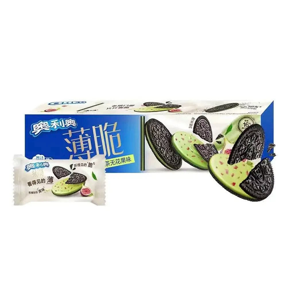 Oreo | Biscotti Croccanti e Sottili 95g – Gusto Matcha e Fico - Trovasia - S10 - BC003 - 0503
