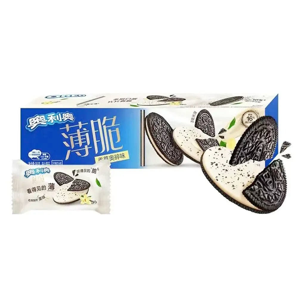 Oreo | Biscotti Croccanti e Sottili 95g - Gusto Vaniglia - Trovasia - S10 - BC003 - 0501