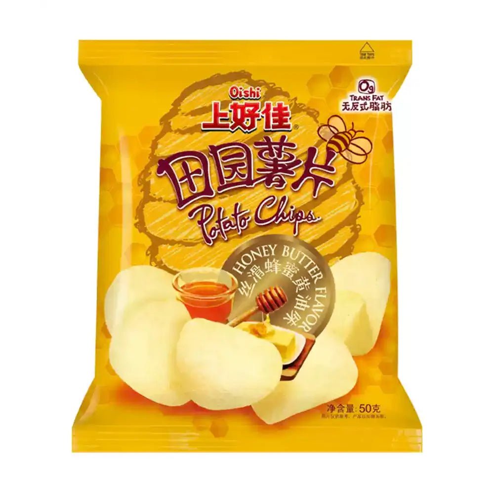 Patatine Rustiche Oishi 50g - Gusto Burro al Miele - Trovasia - S03008 - 04