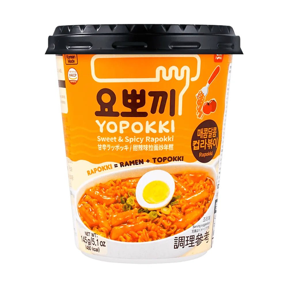 Rabokki 145g (Ramen con Tteokbokki) - Gusto DolcePiccante Classico - Trovasia - I08006 - 01