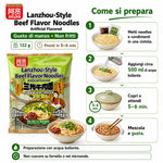 AKUAN | Noodles Istantanei 122g - LANZHOU Stile(Gusto di Manzo)