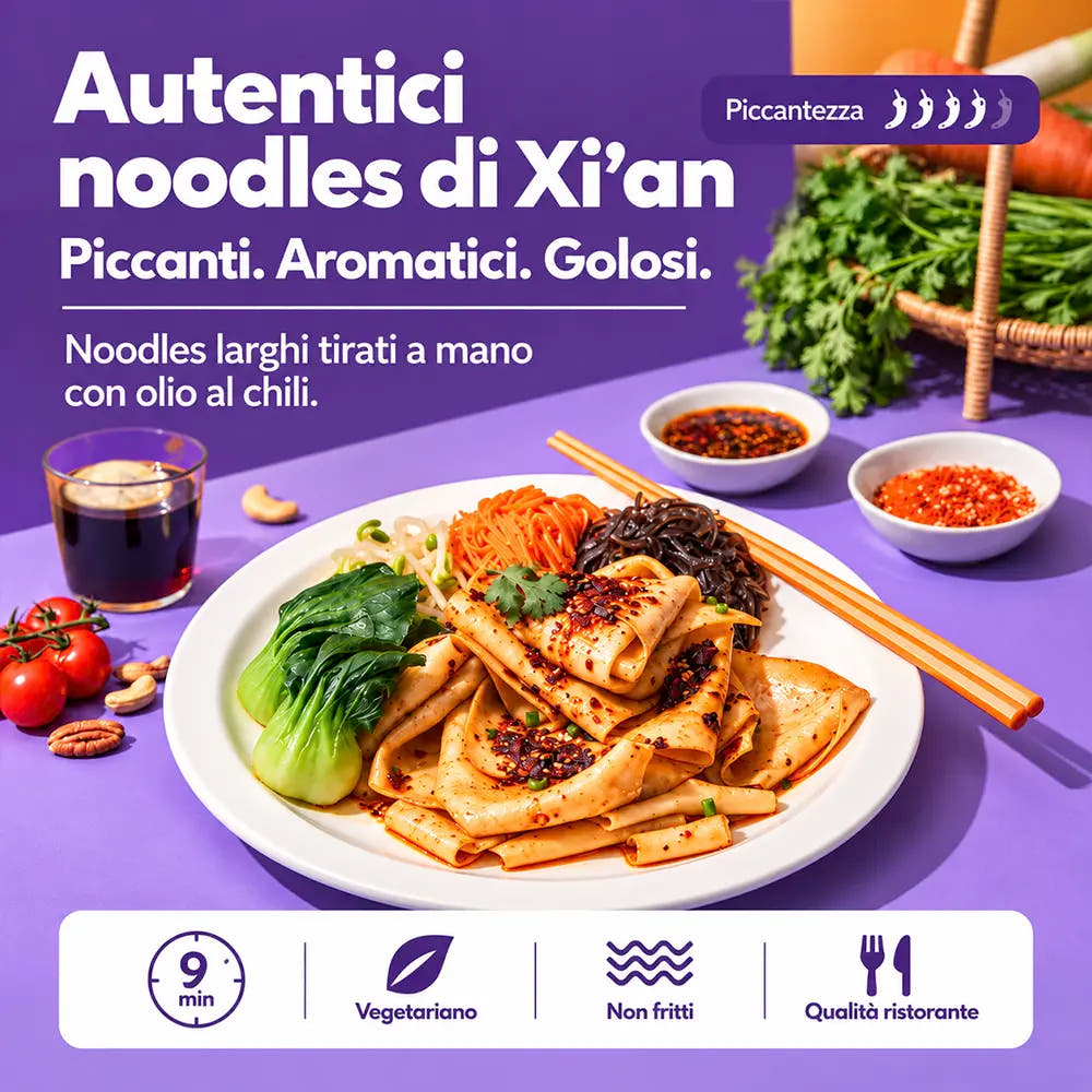 Biangbiang Mian 217g – Gusto chili all’olio Xi’an
