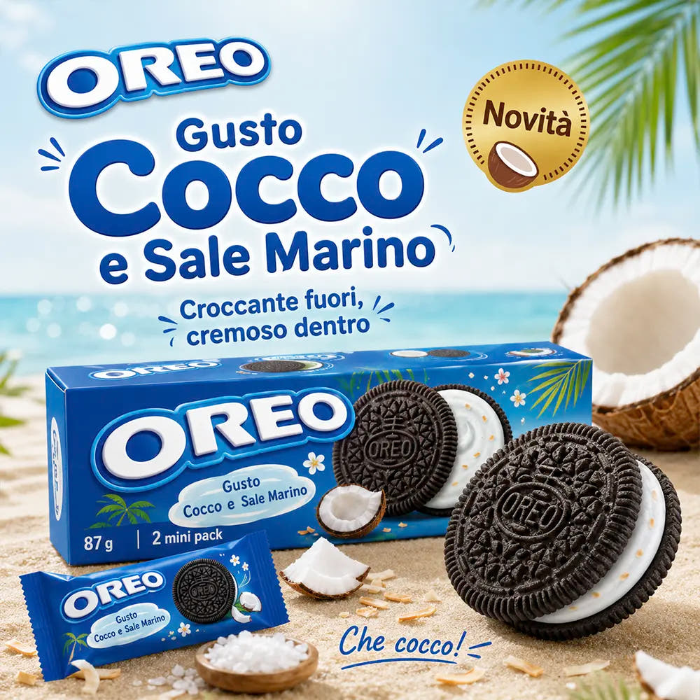 Biscotti Oreo 87g - Gusto Cocco al Sale Marino
