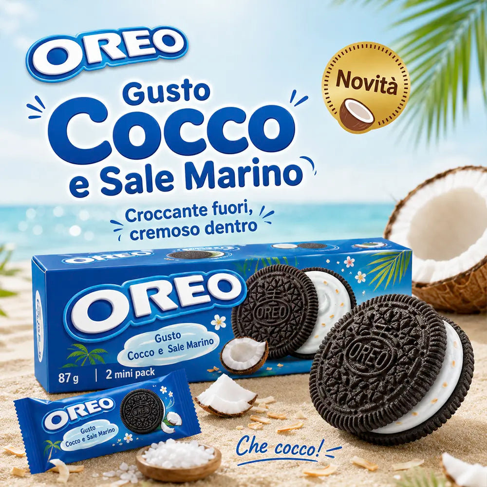 Biscotti Oreo 87g - Gusto Cocco al Sale Marino