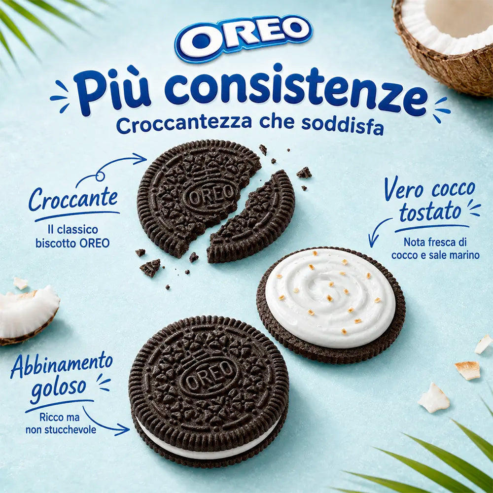 Biscotti Oreo 87g - Gusto Cocco al Sale Marino