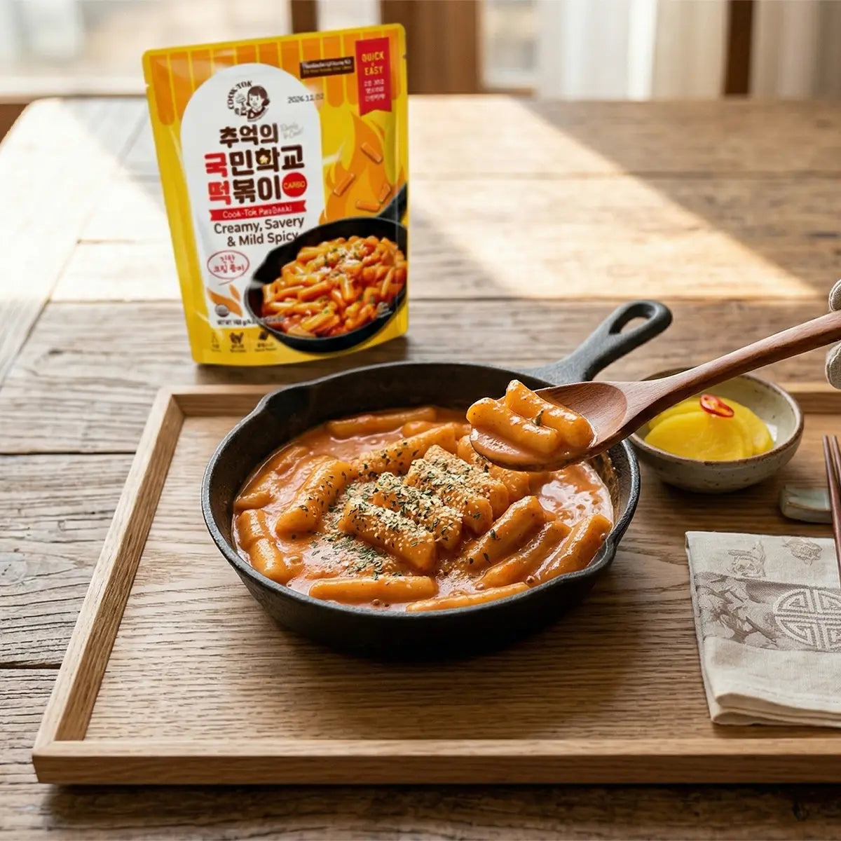 COOK-TOK | Tteokbokki Coreano 140g - Gusto Carbo