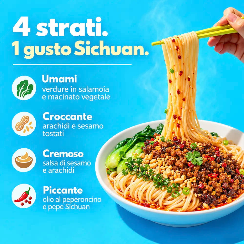 Dandan Mian 242g – Noodles Piccanti al Pepe di Sichuan