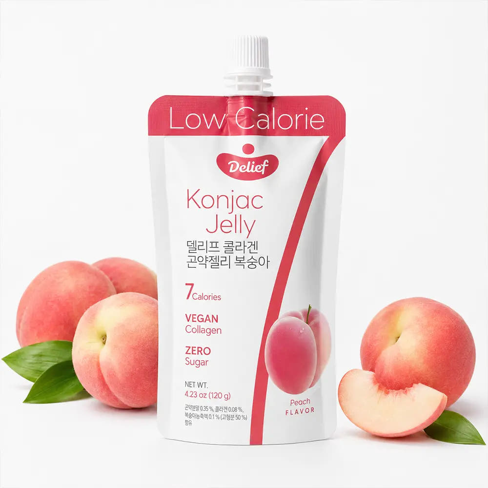 Delief | Gelatina di Konjac 120g - Gusto Pesca