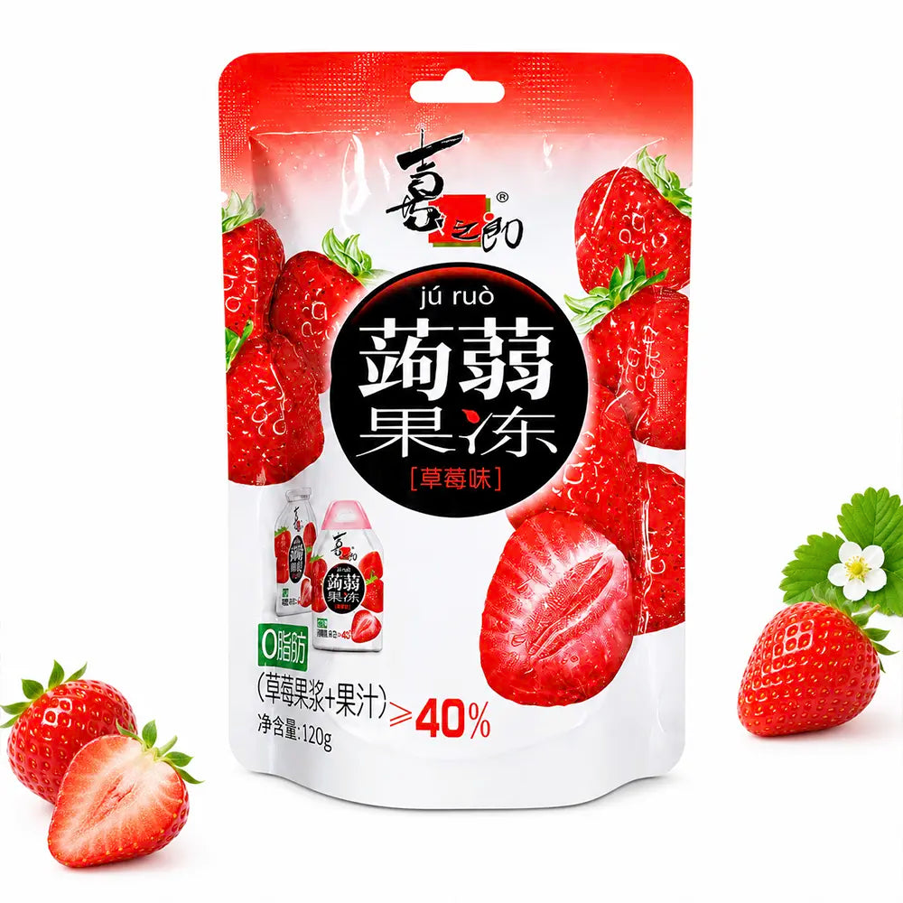 Gelatina di Konjac 120g - Gusto Fragola