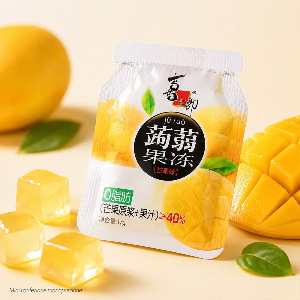 Gelatina di Konjac 120g - Gusto Mango