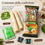 ITSUKI | Ramen Giapponese Istantaneo per Due Persone 176g - Gusto Aglio Nero di Kumamoto