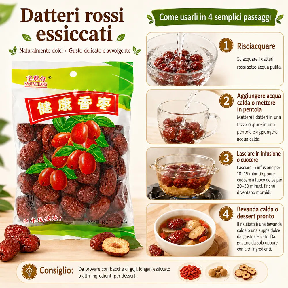 Jujube 200g - Giuggiola Rossa Essiccata