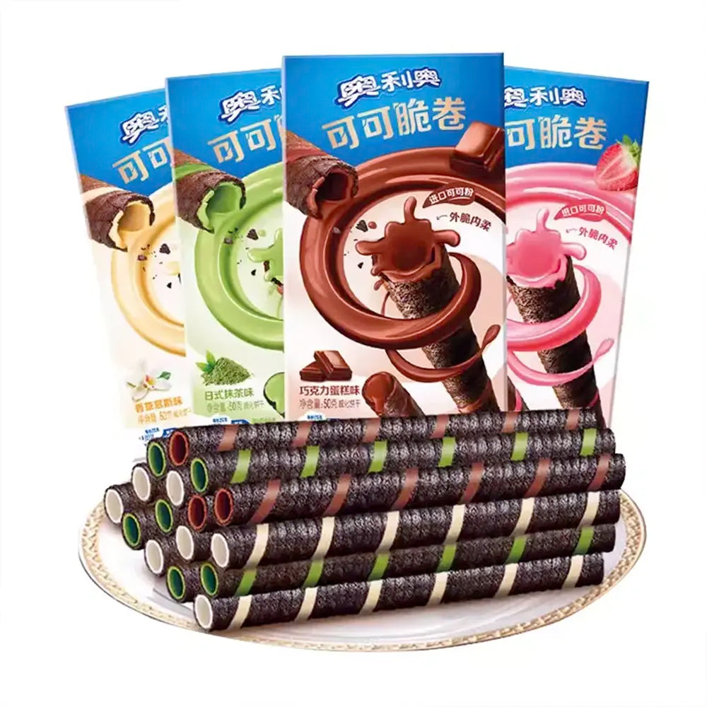Oreo | Wafer Roll al Cacao 50g – Croccante e Goloso