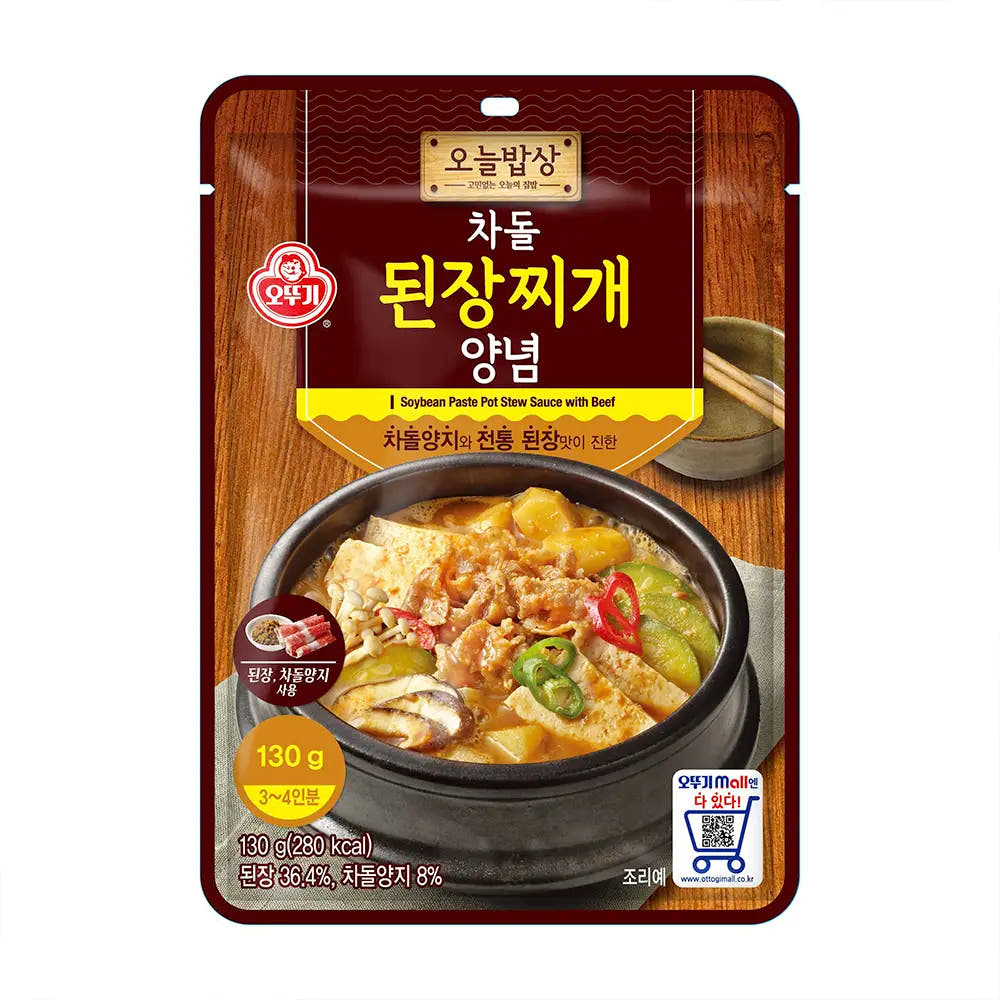 Ottogi | Base per Zuppa Coreana di Pasta di Soia (Doenjang Jjigae) 130g – Gusto Manzo