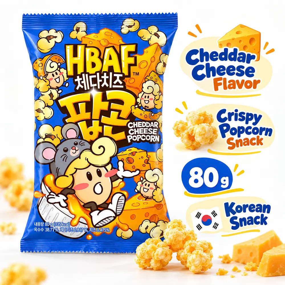 Popcorn al Formaggio Cheddar 80g