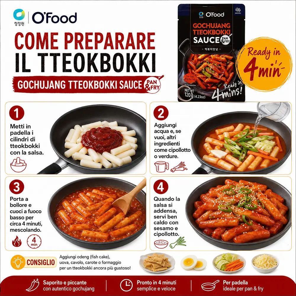 Salsa Gochujang per Tteokbokki 120g - Gusto Piccante