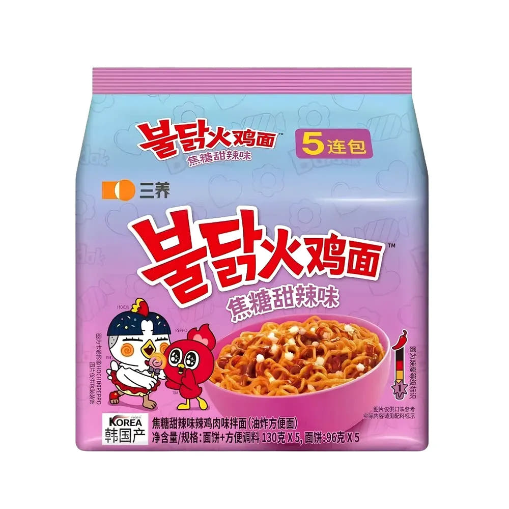 Samyang | Buldak Ramen 5pz – Gusto Caramello Dolce e Piccante
