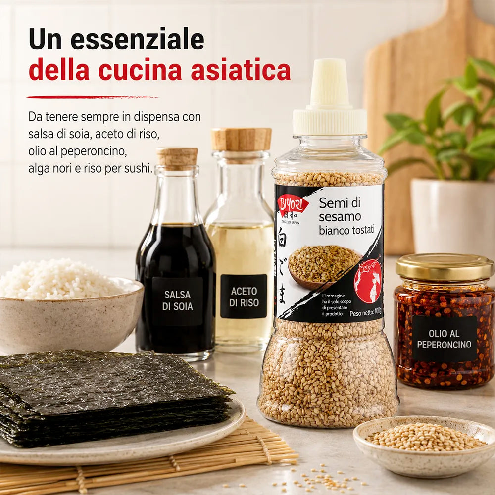 Semi di Sesamo Bianco Tostati 100g