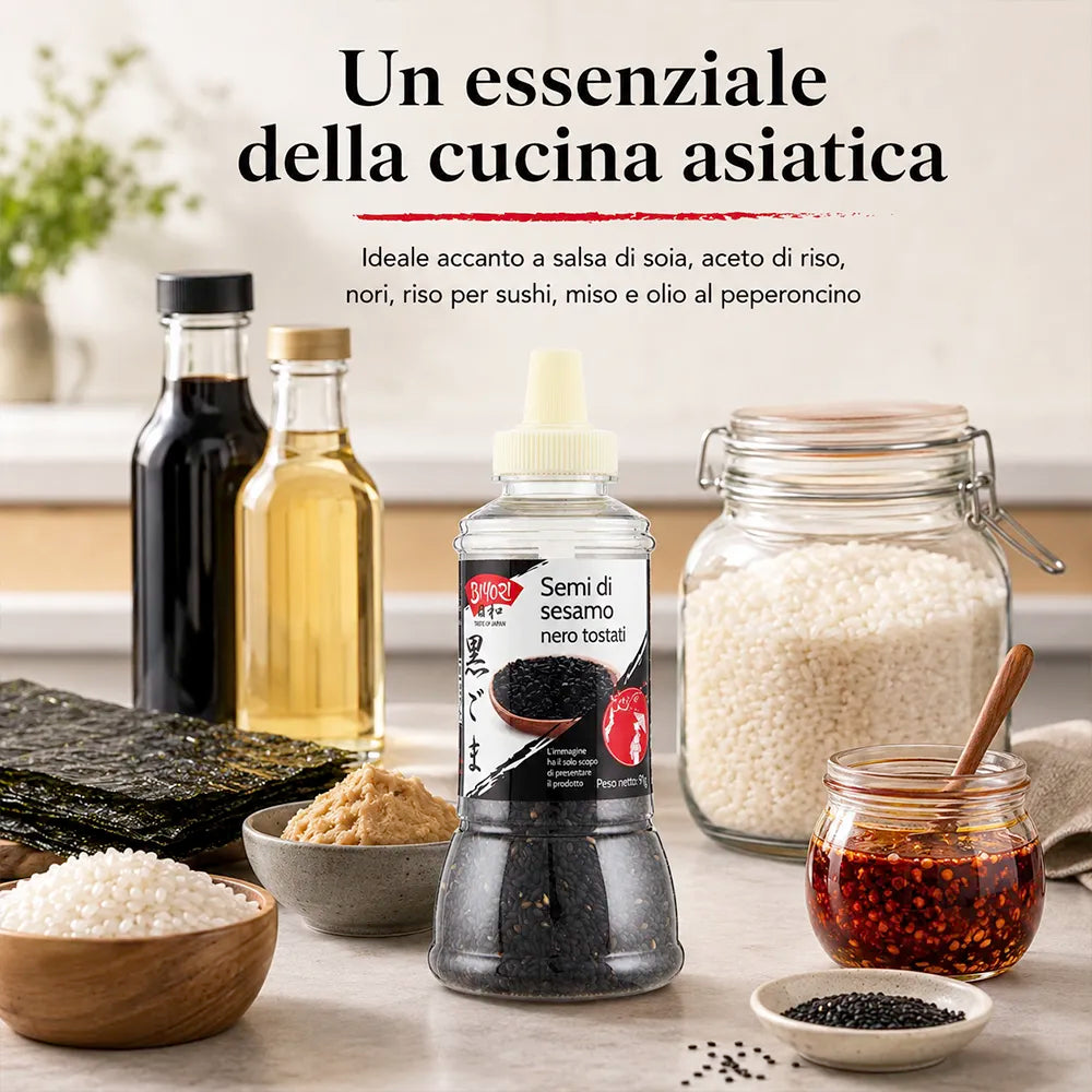 Semi di Sesamo Nero Tostati 91g