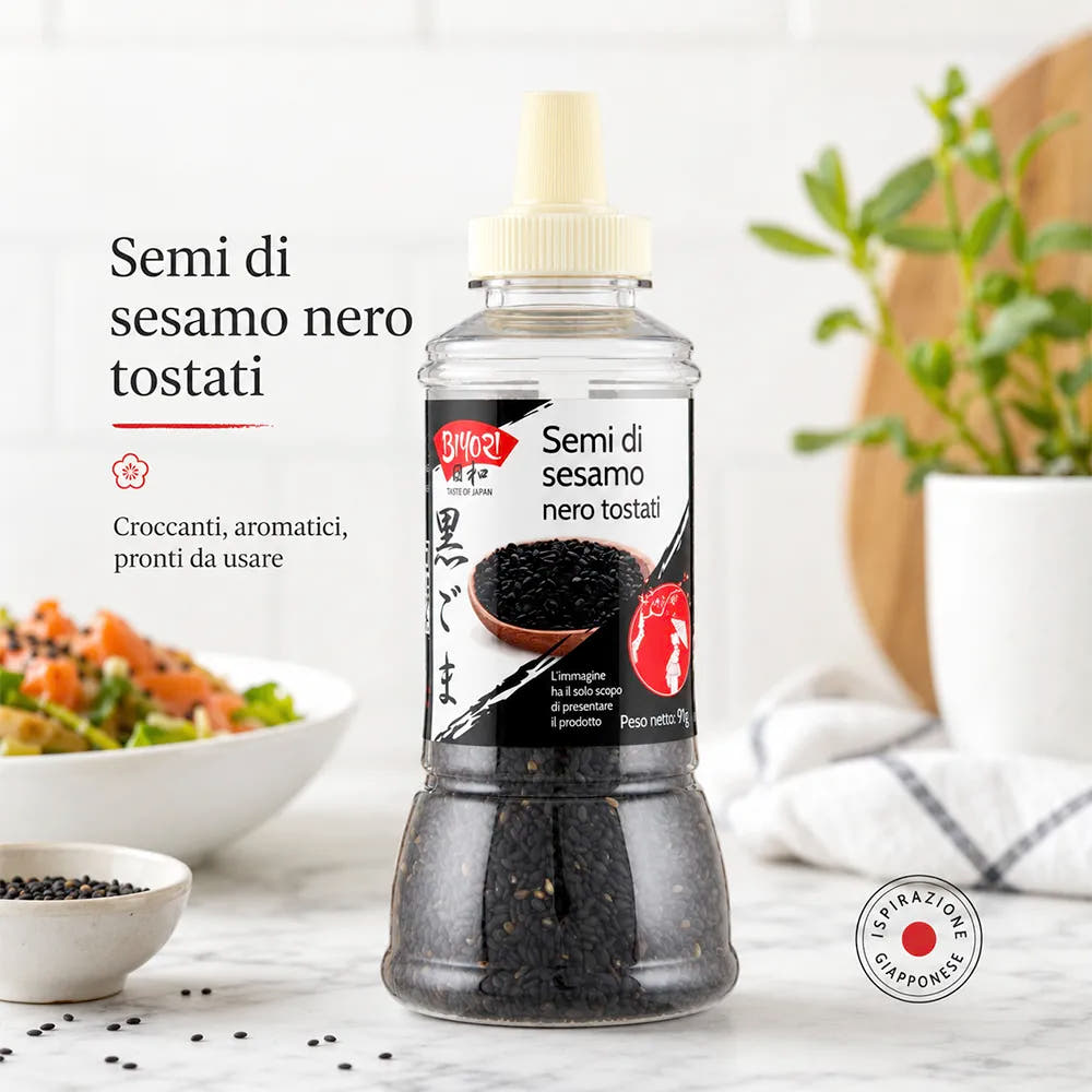 Semi di Sesamo Nero Tostati 91g