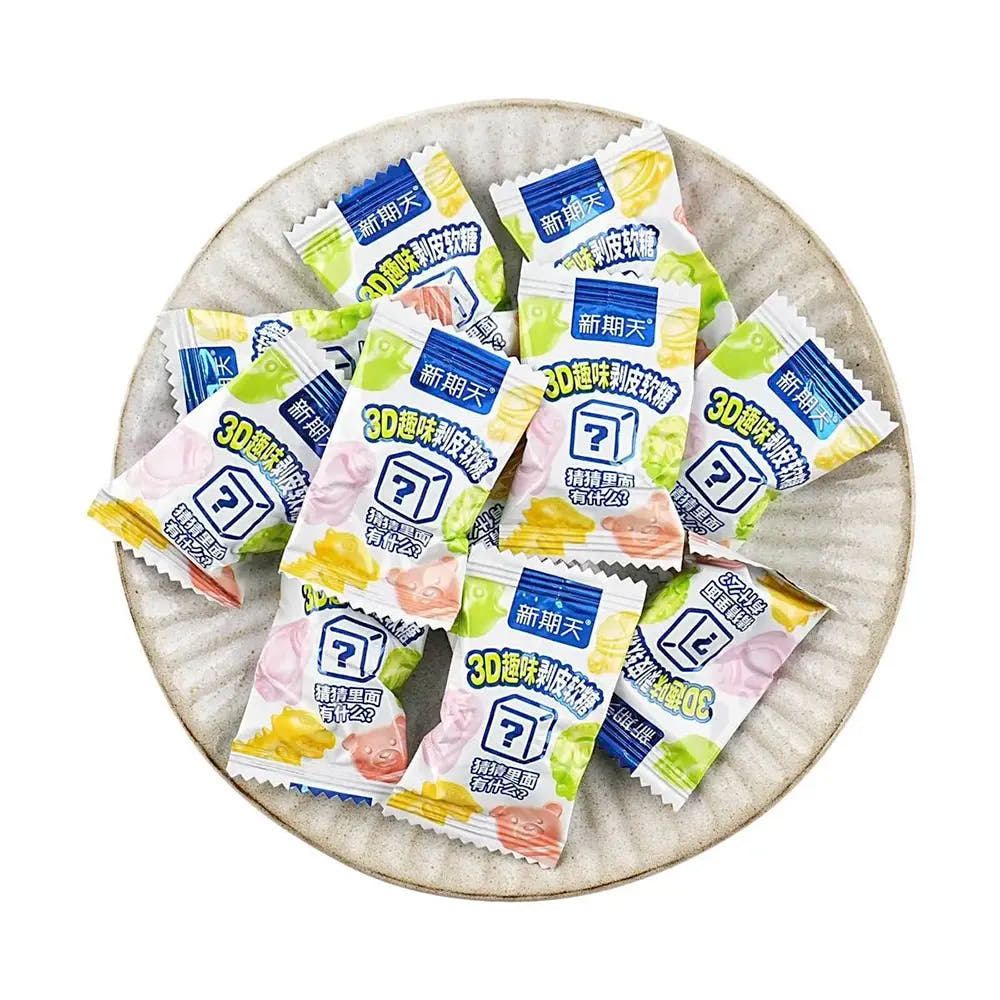 Serie Animali | Caramelle 3D Pelabili 60g - Gusto di Frutta Mista