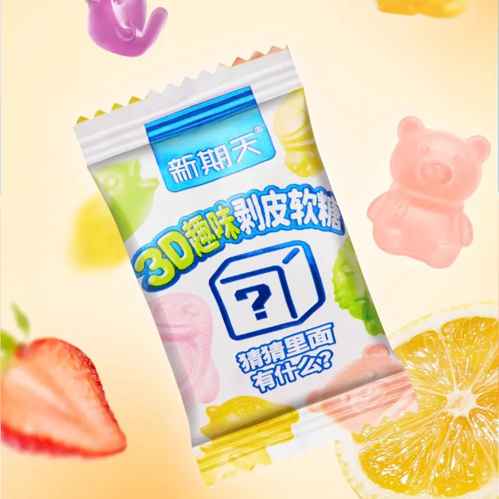 Tier-Serie | 3D-Bonbons zum Abziehen 60 g – Geschmacksrichtung: Fruchtmix