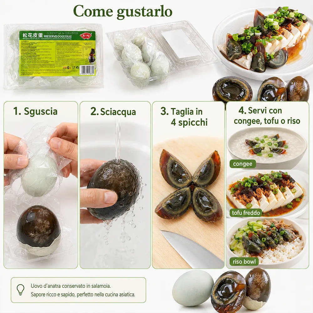 Uova Centenarie 6pz – Delizia Tradizionale Cinese