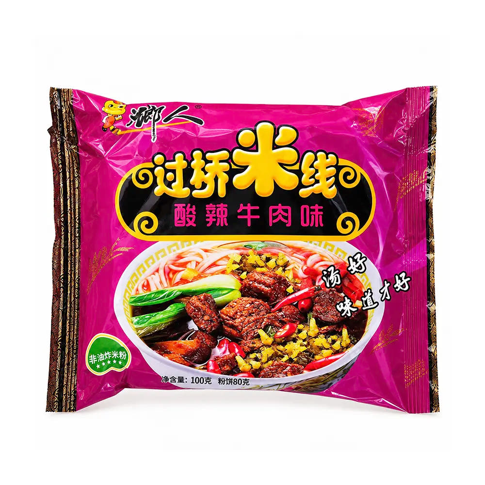 Vermicelli di Riso Istantanei 100g –  Gusto Manzo Agropiccante