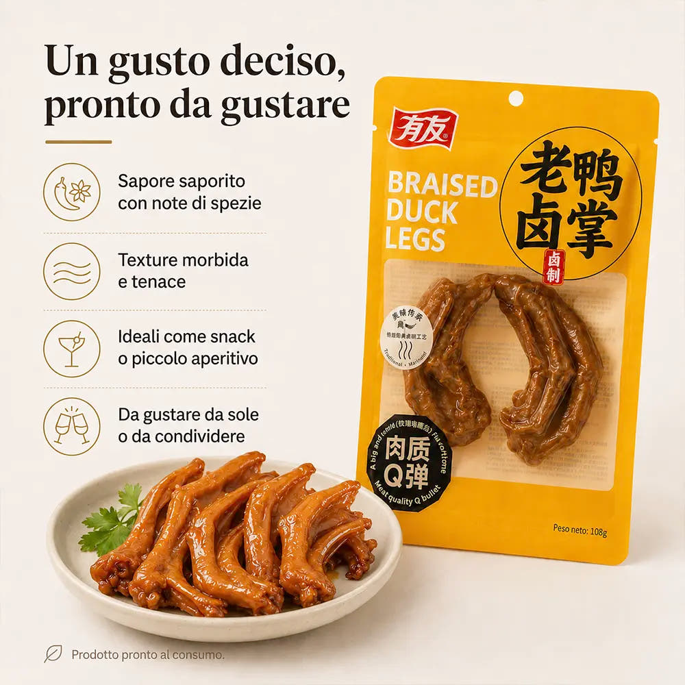 Zampe d’Anatra Brasate 108g – Gusto Lao Lu