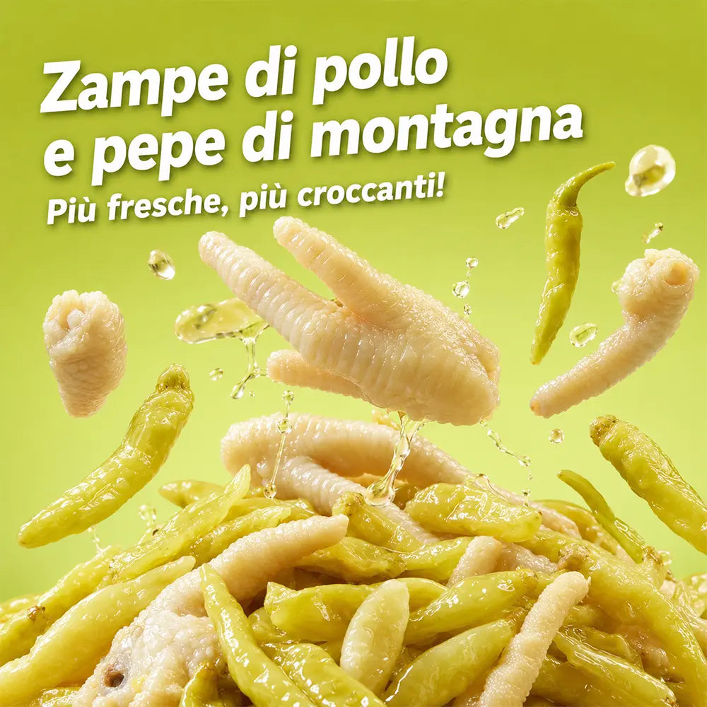 Zampe di Pollo 100g - Gusto Acidulo e Piccante