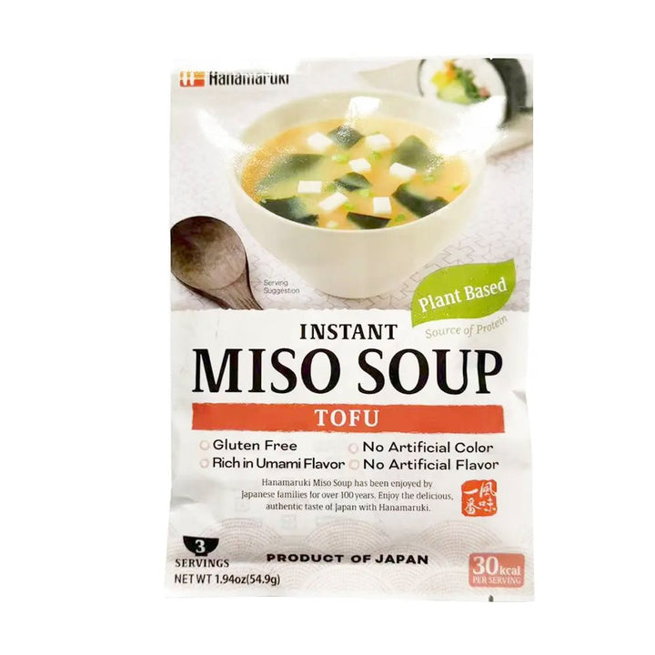 Hanamaruki | Zuppa di Miso Istantanea - Gusto Tofu (3 Porzioni) - Trovasia - I10002 - 10