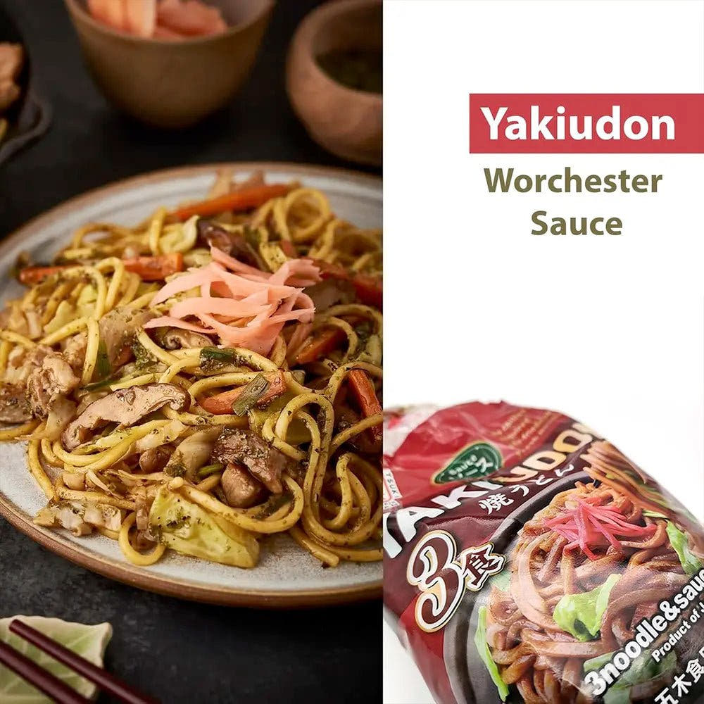 Itsuki | Kit YakiUdon 669g（3 Porzioni）– Noodles Giapponesi Stir Fry con Salsa Inclusa - Trovasia - I07003 - 01