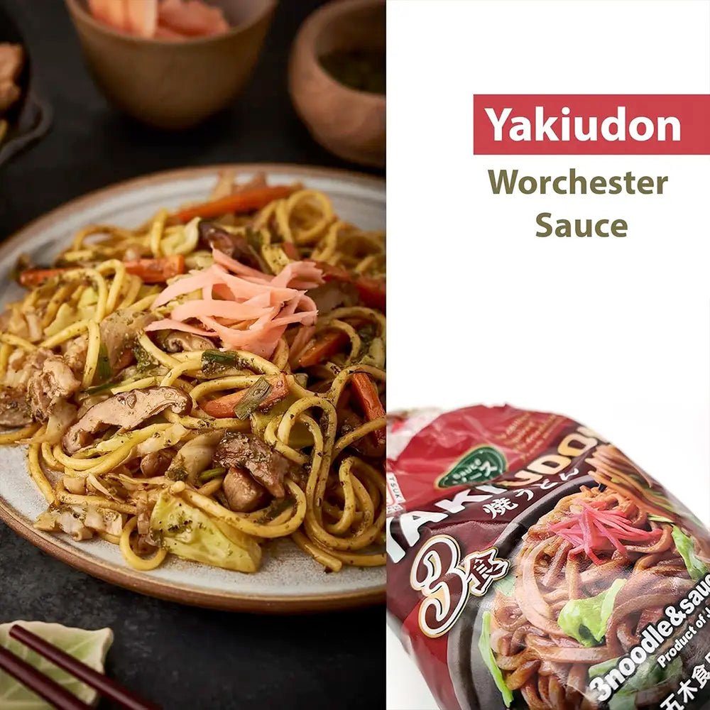 Itsuki | Kit YakiUdon 669g（3 Porzioni）– Noodles Giapponesi Stir Fry con Salsa Inclusa - Trovasia - I07003 - 01