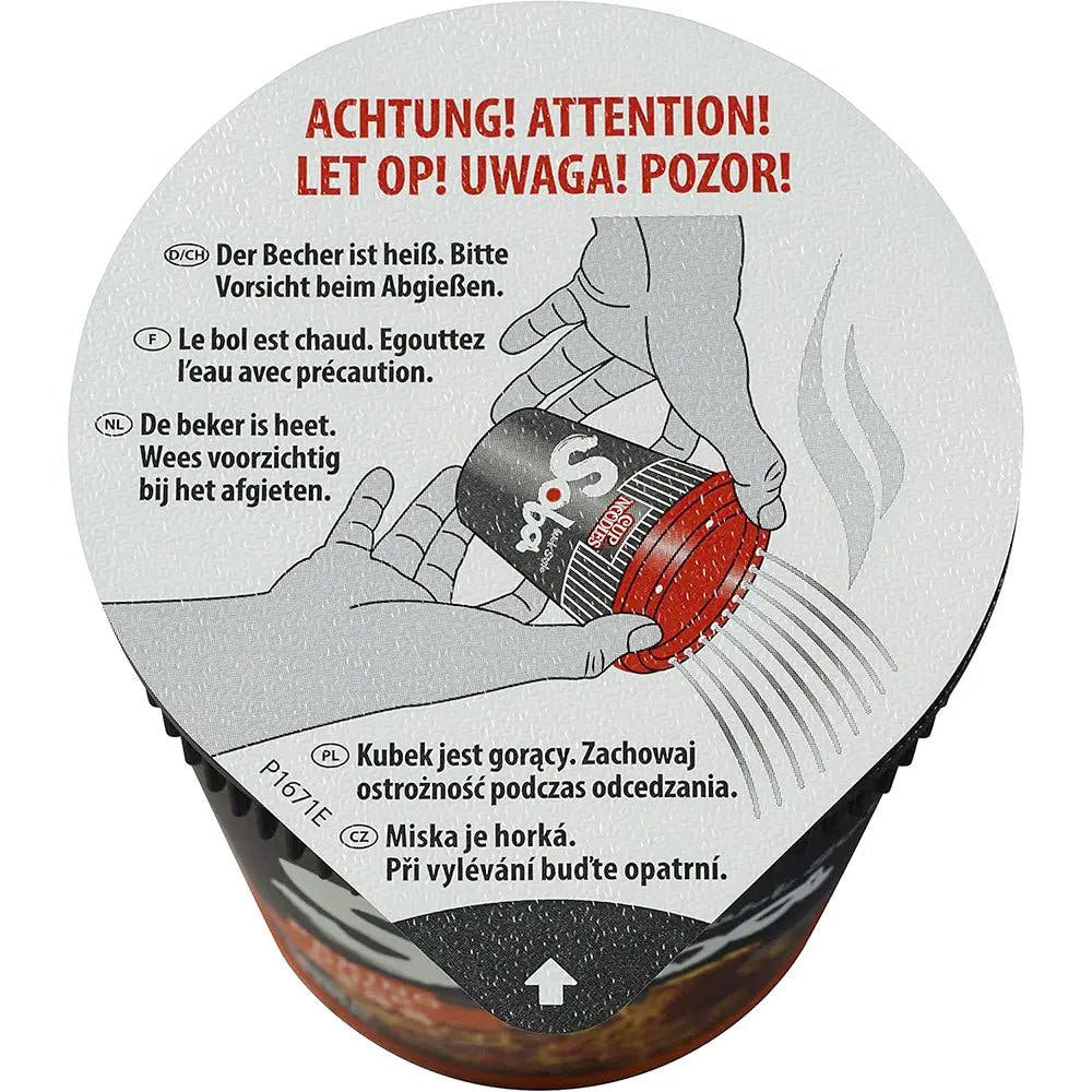 Nissin | Stir - Fry Soba Istantanei Cup 89g - Gusto Sukiyaki Manzo - Trovasia - I02001 - 0702