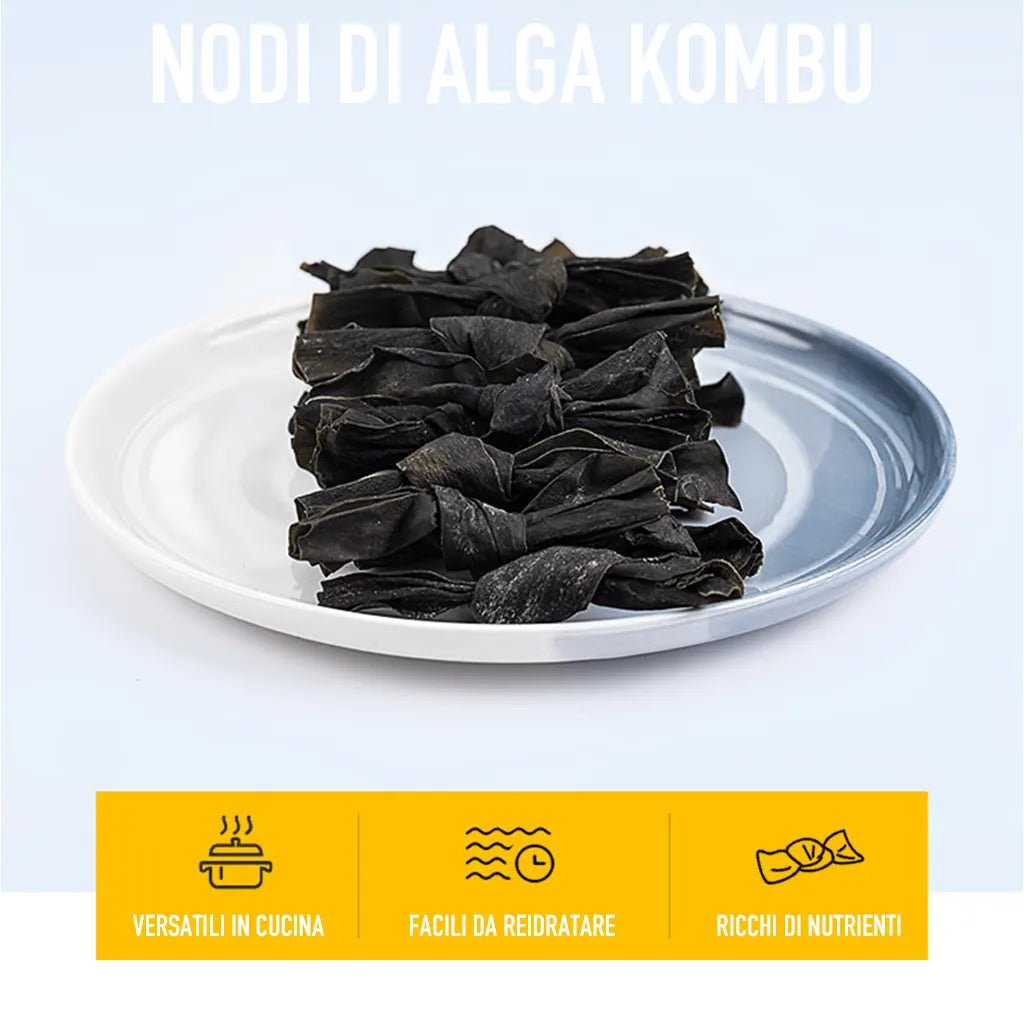 Nodi di Alga Kombu Essiccata 50g - Trovasia - A0800901