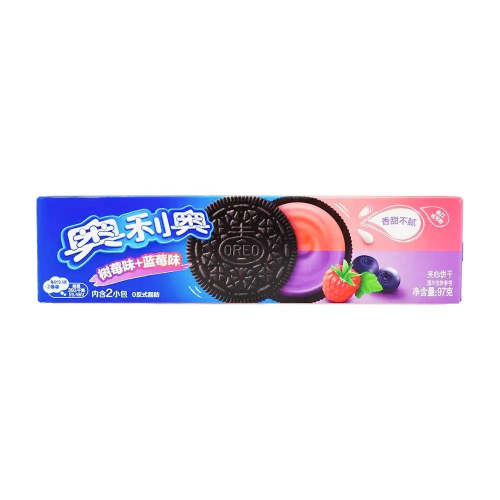 Oreo | Biscotti con Doppia Crema 97g – Gusto Lampone & Mirtillo - Trovasia - S10 - BC003 - 0108